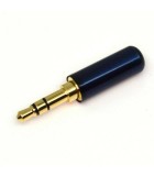 Mufa audio Jack HIGH QUALITY 3.5 mm stereo tata contacte aurite, Oem
