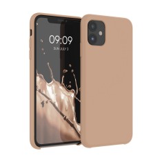 Husa kwmobile pentru Apple iPhone 11, Silicon, Maro, 49724.246 foto