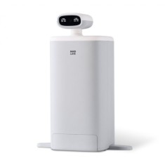 Hranitor Inteligent ambrasmart cu Camera HD la 360&deg; si Control Wi-Fi, pentru animale de companie, Alb