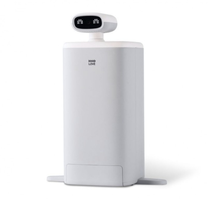 Hranitor Inteligent ambrasmart cu Camera HD la 360&deg; si Control Wi-Fi, pentru animale de companie, Alb