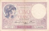 FRANTA 5 francs 28-9-1939 VF+!!!