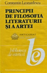 Principii de filosofia literaturii si a artei - 1988 - Constantin Leonardescu (AJ125)