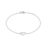 Cumpara ieftin Bratara argint 925, JW1086, model inima, placata cu rodiu