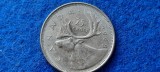 CANADA 25 CENTS 1968, America de Nord, Argint