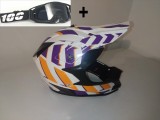 Cumpara ieftin Casca Moto Atv Cross Enduro Downhill + Ochelari 100% ,marimi disponibile XS,S,M si L