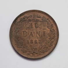 10 bani 1867 H foto