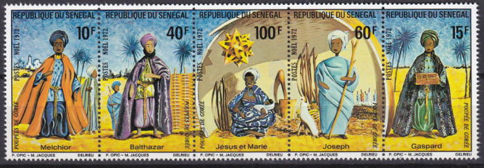 DB1 Pictura Senegal Craciun 1972 Magii de la Rasarit 5 v. MNH
