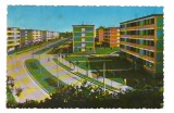 CPIB 24634 CARTE POSTALA - BUCURESTI: VEDERE DIN CARTIERUL GIULESTI, BICICLETA, CIRCULATA, 1966, STAMPILE, TIMBRU