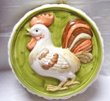 APLICA DECORATIVA CERAMICA DECOR IN RELIEF CU COCOS 22 CM