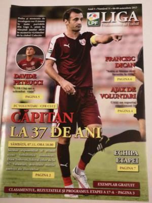 Program fotbal LPF nr. 31 (06-09.11.2015) FC VOLUNTARI-CFR CLUJ foto