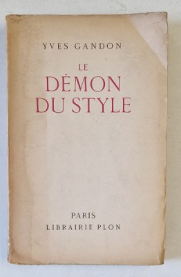 LE DEMON DU STYLE par YVES GANDON , 1938 foto