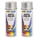 Pachet 2 x Vopsea Spray Auto Dacia Argintiu Stelar Metalizata Dupli-Color 350 ml