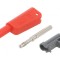Conector Banană 4mm 32A 1kV Roșu cu Izolație