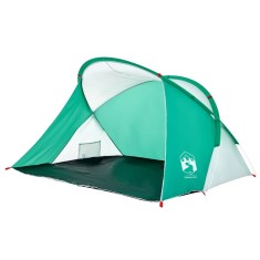 Cort de plaja 2 persoane pop-up, verde marin, impermeabil foto