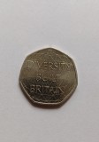 Marea Britanie / Anglia -50 Pence 2020-British Diversity, Europa