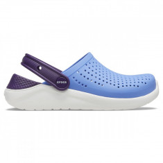 Saboti Crocs Kids' LiteRide Clog Albastru - Lapis/Mulberry