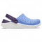 Saboti Crocs Kids&#039; LiteRide Clog Albastru - Lapis/Mulberry