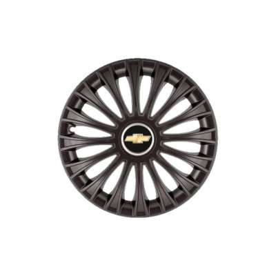 Set 4 Capace Roti 15 inchi (R15) Dino Negru, Compatibile cu Chevrolet foto