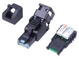 Mufă RJ45 Cat6a Neecranată cu Capac Protecție