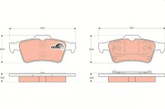 TRW GDB1469 COTEC set placute frana,frana disc