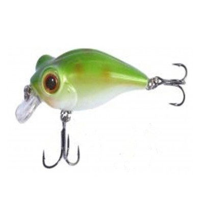 Vobler Owner Bug Eye Bait 50mm 6.5gr 57 Alb sidef spate verde foto