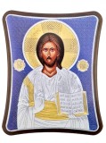 Cumpara ieftin Icoana argintata - Mantuitorul Pantocrator 12,5x15,5 cm