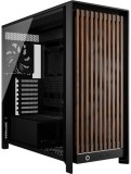 Carcasa Corsair Frame 5000D Wood RS, Mid Tower, Sticla securizata, 3 Ventilatoare incluse (Negru/Maro)