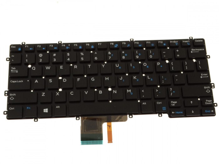 Tastatura laptop noua Dell Latitude 7370 E7370 BLACK(Without FRAME,Backlit) US DP/N KTYW0