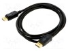 Cablu DisplayPort 1.4 Goobay 2m negru dublu ecranat HDR 4K 8K