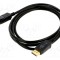 Cablu DisplayPort 1.4 Goobay 2m negru dublu ecranat HDR 4K 8K