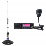 Cumpara ieftin Kit Statie radio CB TTi TCB-900 EVO + Antena CB PNI ML70, lungime 70cm