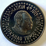 TONGA 50 SENITI 1967 PROOF, (CORONATION OF TAUFA&#039;AHAU TUPOU IV.),,,RARA, Australia si Oceania, Cupru-Nichel