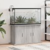 Gossi suport acvariu, gri sonoma, 101x41x58 cm, lemn prelucrat
