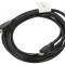 Cablu USB 2.0 A la micro B aurit 1,8m negru