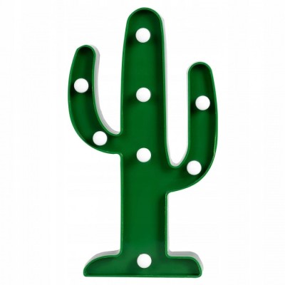 Lampa de veghe in forma de cactus Ricokids 740901 - Verde foto