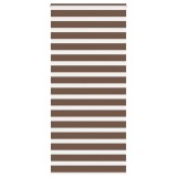 Jaluzea tip zebra maro lățime țesătură 110,9 cm poliester
