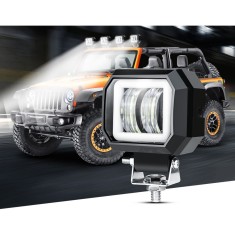 Proiector Led 7D Optic 20W 12V-24V 7.6cm, pentru Atv, Jeep , Motor, Spot