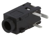 Conector Jack 2,5mm stereo PCB 90&deg;