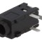 Conector Jack 2,5mm stereo PCB 90&deg;