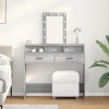 VidaXL Masă de Machiaj cu sertar Gri 100 x 41 x 140 cm Lemn compozit