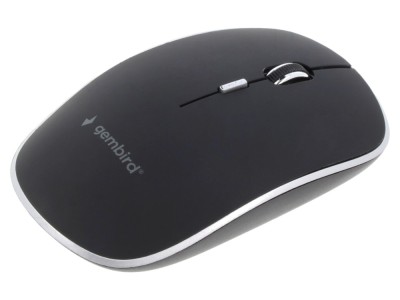 Mouse optic negru wireless USB 4 butoane foto