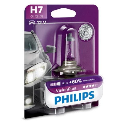 Bec auto h7 vision plus philips foto