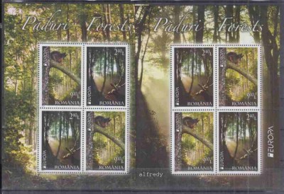 ROMANIA 2011, EUROPA CEPT, Fauna, Paduri, MNH foto
