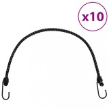 VidaXL Corzi elastice cu benzi reflectorizante/c&acirc;rlige 10 buc. 59 cm