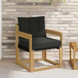 vidaXL Canapea de exterior Lemn solid de Acacia și Textilene Alb 3439034