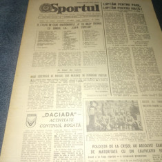 ZIARUL SPORTUL 2 DECEMBRIE 1981