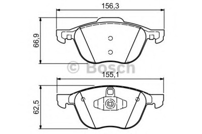 Set placute frana,frana disc FORD FOCUS III Turnier (2010 - 2016) BOSCH 0 986 424 794 foto