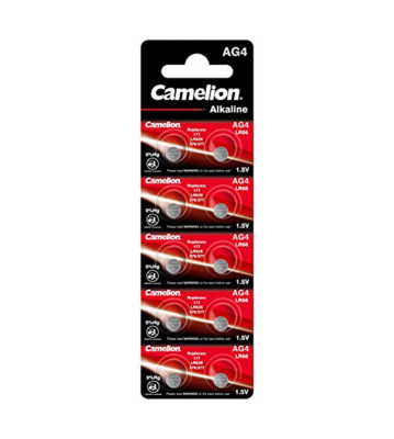 Camelion G4 / AG4 / L626 / SR626 / 377 / 37 1.5V Alkaline baterie plata pentru ceas-Conținutul pachetului 1x Blister foto