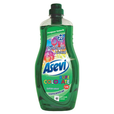 Detergent Lichid Asevi Rufe Colorate 1,5L foto