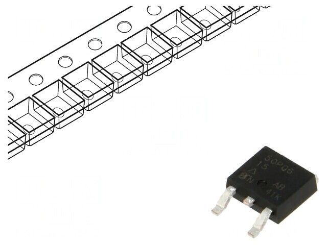 Tranzistor P-MOSFET unipolar -60V -50A